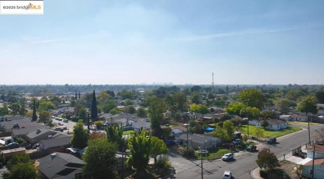 Aerial view of residential area