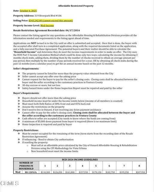 Front Image Thumbnail for CRV1-32617