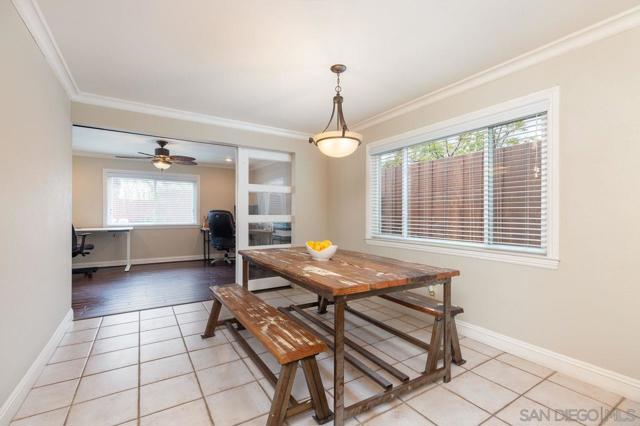 Dining area next to kitchen