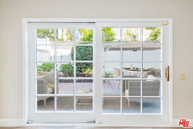 Virtually Staged Patio View from Dining Room