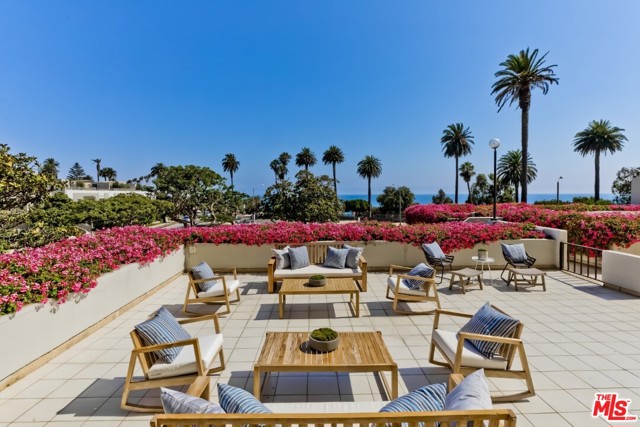 201 Ocean Avenue 308B Santa Monica, California RARE OPPORTUNITY to have the ONLY outdoor terrace totaling nearly 900 sq ft in Ocean Towers! Take in the stunning and dramatic views of the ocean and lush, vibrant landscaping from the unit as well as the outdoor living spaces. Beautiful and bright two bedroom, two bath unit in the most iconic Ocean Avenue buildings. Kitchen has new appliances. Move-in ready, or customize as you'd like. Either way, this unit is a once in a lifetime find! FULL-SERVICE LUXURY CO-OP BUILDING WITH 24hr VALET, CONCIERGE, GYM, MEETING FACILITIES, POOL & SPA. WALK, JOG OR BIKE TO RESTAURANTS AND SHOPPING IN THIS INTIMATE NEIGHBORHOOD. THIS IS THE ULTIMATE SANTA MONICA LIFESTYLE. Bathroom mirrors are not included. Public record square footage shows 1,229. Buyer to verify.