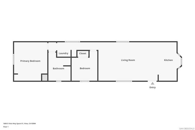 1600 Vista Way, Vista, California 92084, 2 Bedrooms Bedrooms, ,1 BathroomBathrooms,Residential,For Sale,Vista Way,250019765SD