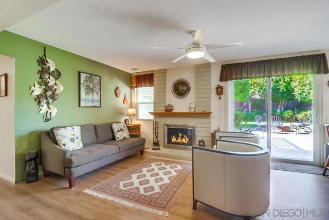 Big family room with cozy fireplace!