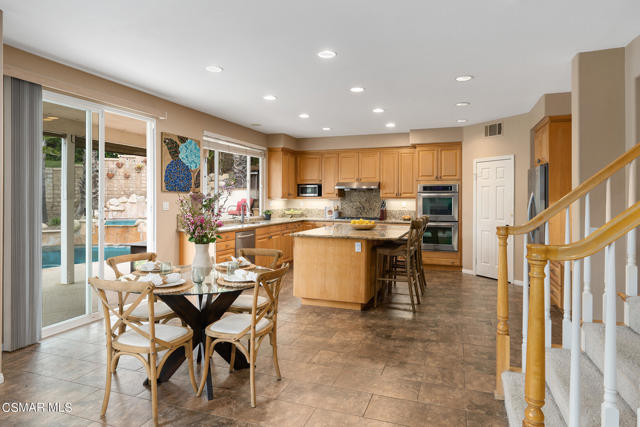 Kitchen with eating area