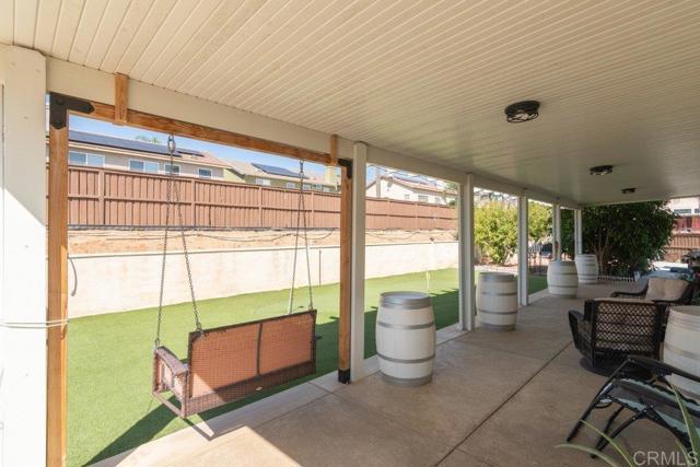 Back patio looking northwest