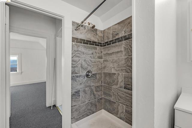 Upper bathroom shower