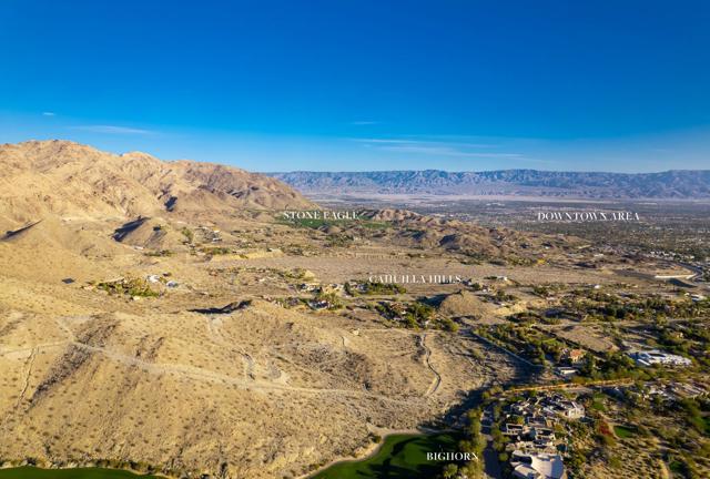 Incredible Opportunity | 25-Acres Prime View Hillside acreage in sought after Cahuilla Hills S Palm Desert, offering, by far, the some of the Best down valley view's available in the S Palm Desert area. Prime opportunity for someone to create their own 25-acre Dream hillside estate, develop 5- 5-acre private hillside homesites or estates or to landbank your 1031-Exchange.   Comprised of (5) 5-acre parcels (not sold individually). There is water to parcel #628-380-002 and a nonpermitted road to the plateau. In order to bring this property to its highest and best value, you would need to do significant road improvements, bring in utilities, building pad(s) and eventual paving.  Serious inquiries only. Come out and see this property. It's rare and incredible!