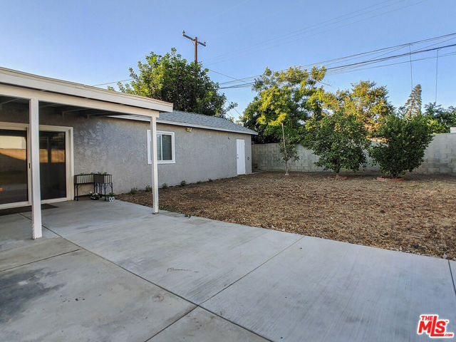 Back yard - being landscaped
