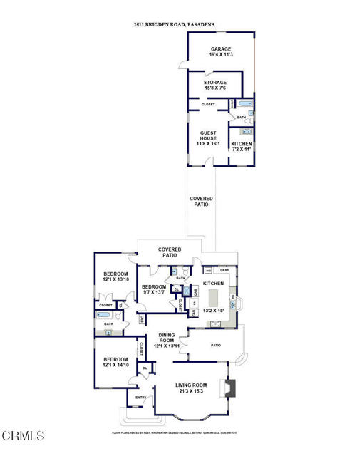 2511 BRIGDEN ROAD PASADENA Floor Plan v2