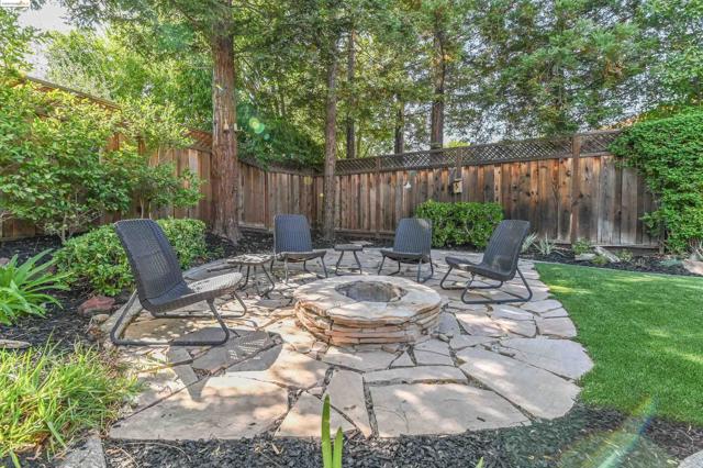 Fire pit in the Backyard