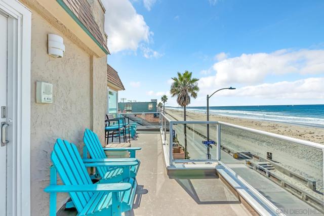 Looking South.  Expansive Ocean front deck with panoramic views.