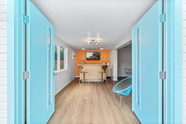 Double doors entrance