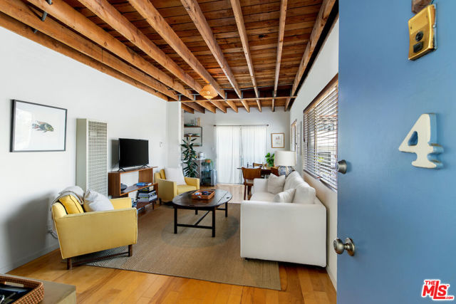 Welcome to the walk Streets of Venice, one block from the Beach at the end of Abbot Kinney/Brooks and just south of Main street.The location is outstanding. Enter through the white picket fence into a shared  sun trap of a garden, to be enjoyed by all. This is a four unit building, fully occupied. On the ground floor is unit 1, a 1 bedroom, 1 bathroom unit, and on the 2nd floor are three units, 2 studios and another 1 bedroom, 1 bathroom unit. The units on the upper floor have all been updated. The one bedroom unit upstairs has an exposed wood ceiling, stainless steel appliances, wood floors, cool light fixtures, wood blinds, a little desk area and a light and airy bathroom. There is also a communal laundry, and a carport that fits 6 cars tandem. There are 4 storage bins for the tenants use. Good steady income, low expenses. Expenses include projected property taxes for new owner. An all round great investment. Will need 72 hours notice to show Monday - Saturday.