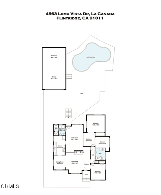 Detail Gallery Image 18 of 18 For 4563 Loma Vista Dr, La Canada Flintridge,  CA 91011 - 4 Beds | 2 Baths