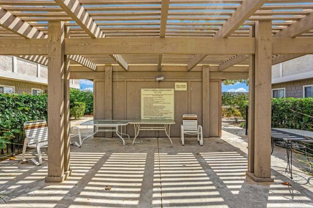 Common area in front of pool.