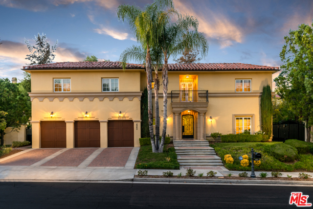 4965 Avenida Oriente Tarzana, California Coveted Monte Verde Estates. This Montecito Spanish Estate is the largest floorplan in this exclusive community which abuts the prestigious El Caballero Country Club. The grand-scale rotunda entry offers a skylit stairwell, sweeping staircase & 20' ceiling. 2 downstairs bdrms flank the great rm/living rm w/fpl & wet bar area. A gracious FDR overlooks a putting green & is adj. to the grmt kit w/pro SS appls. The kit opens to the FR/media w/frpl & outdoor covered liv/din area w/BBQ center, fire-pit & seating areas overlooks the pool/spa, grassy area & lighted sport crt. The ideal second level has screening rm w/ba (poss. 7th bd) & 3 addit'l en suite bds. The master, w/viewing deck, offers a sitting area w/fpl, spa-style ba w/jetted tub, steam shower & 2 walk-ins. This home is highly upgraded & the best value today for a gated community in the area. Close to all. Come see the lifestyle that is Monte Verde Estates & live your best life. Also for sale for $2,849,000