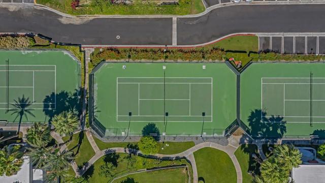 La Palme tennis with drone