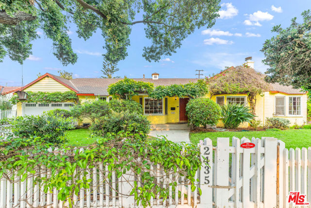 2435 31St Street Santa Monica, California Charming & Inviting Single-Level 3 bed 2 bath 1,328 sq.ft updated Traditional on a quiet tree-lined street in Santa Monicas highly desirable Sunset Park & Grant Elementary School district. The house features an open concept floorplan with Craftsman flair including arches, coved ceilings, beautiful bay windows & hardwood flooring. Spacious & bright living room is ideal for entertaining w/ recessed lighting & an original wood-burning fireplace, while the dining room offers plenty of space for hosting dinners. Remodeled modern designer kitchen features high-end Miele appliances, granite countertops, plenty of cabinets, stainless steel sink, breakfast bar and tile flooring. Master bedroom is a fantastic retreat w/ vaulted ceilings & plenty of natural light. Large 2nd bedroom and a 3rd bedroom that has been converted into an ideal open office/den that could also be converted back into a 3rd bedroom Beautifully updated bathrooms feature travertine tiles & dark wood cabinets. White picket privacy fenced front and side yard. Private 2-car attached garage and large driveway. Walking distance to many great restaurants & a short drive away from Santa Monica beach & everything else this great area has to offer. This unique home is a must-see!
