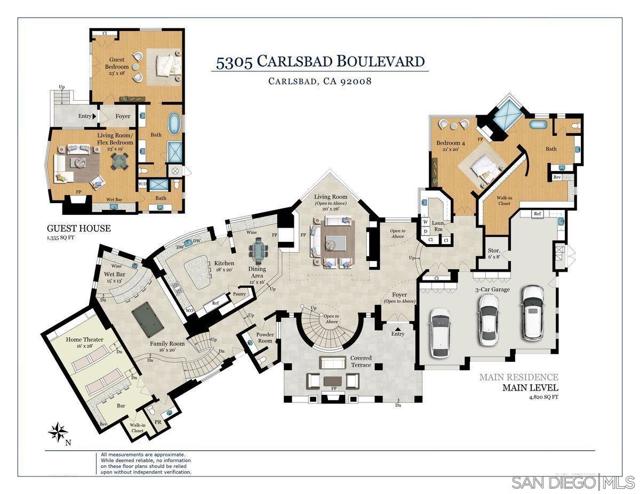 5305 Carlsbad Blvd, Carlsbad, California 92008, 5 Bedrooms Bedrooms, ,6 BathroomsBathrooms,Single Family Residence,For Sale,Carlsbad Blvd,250017286SD