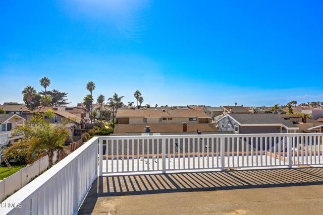 Roof deck with peek-a-boo water view