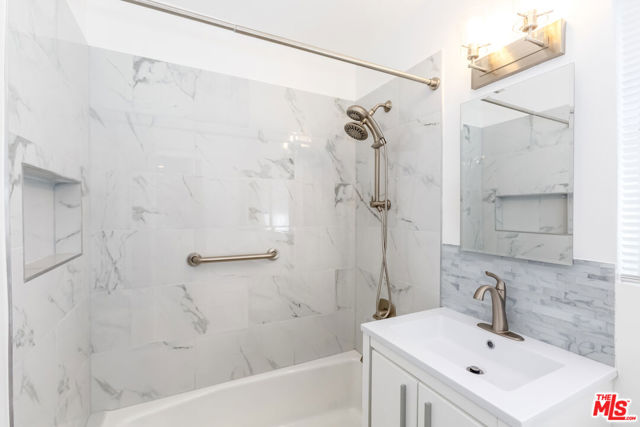 HALL BATHROOM - SHOWER OVER TUB