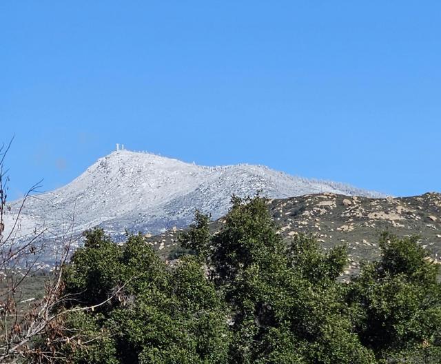 Cuyamaca Mountain with a dusting of snow