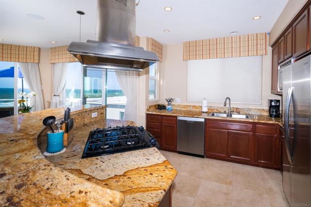 Granite countertops, gas range and miles of non-stop views!