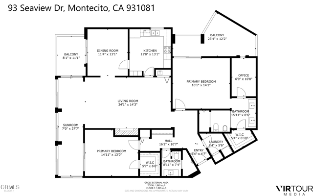 Detail Gallery Image 36 of 36 For 93 Seaview Dr, Montecito,  CA 93108 - 2 Beds | 2 Baths