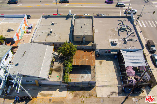 Alley Aerial View with parking