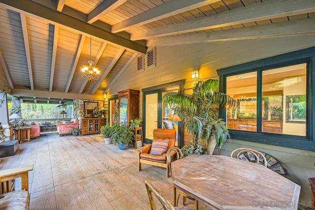 Covered patio off kitchen.