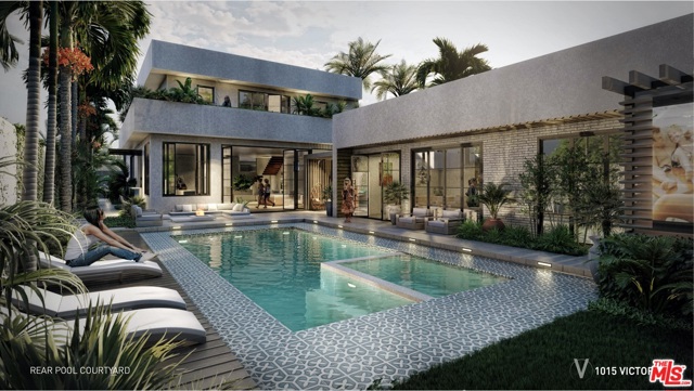 1015 Victoria Avenue Venice, California Extremely rare opportunity to build this one-of-a-kind, permit-issued dream home. The 5400 sq ft 5 BR / 7 BA contemporary zen residence w/ ADU & street-to-alley access is sited on the largest lot in all of Venice. The proposed Tulum & James Perse-inspired finishes perfectly blend warmth, tranquility, & the Venice beachy & artsy vibes w/ natural materials & textures such as European White Oak, natural stones & tropical landscaping. Waste no time with Coastal Commission or Building & Safety, as this property comes with RTI / ISSUED PERMITS. Existing ~3500 sq ft structure on the property allows for financing with more favorable terms than ground-up construction. Walk or bike to Erewhon, Whole Foods, the ocean, Abbot Kinney, Main St, and all of the restaurants, entertainment and nightlife Venice has to offer. Truly a once in a lifetime opportunity to build an impressive home all while having healthy equity margins from a developer perspective. Don't hesitate to make a move on this masterpiece to be, before the owner changes their mind and builds it themselves. Digital renderings shown.