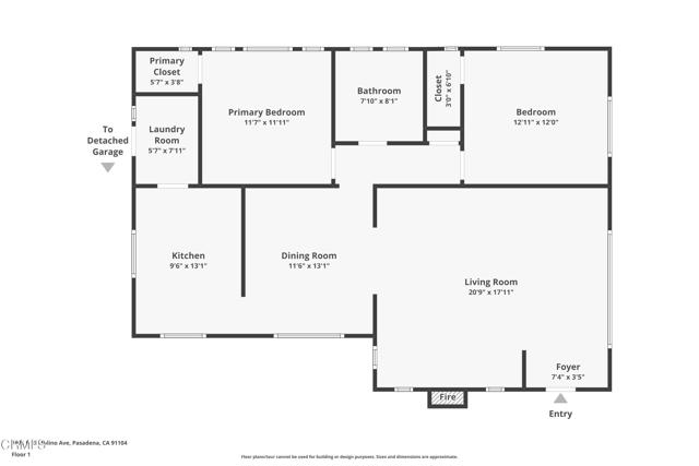 Detail Gallery Image 20 of 21 For 1675 N El Molino Ave, Pasadena,  CA 91104 - 2 Beds | 1 Baths