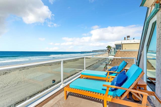 Looking North. Expansive Ocean front deck with panoramic views.