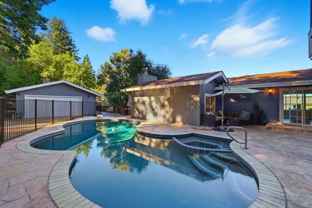 Pebble Tech finish in both pool and jacuzzi