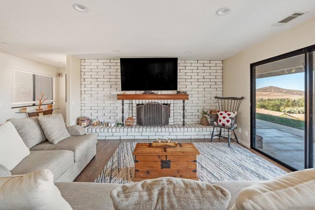 Living room from dining area