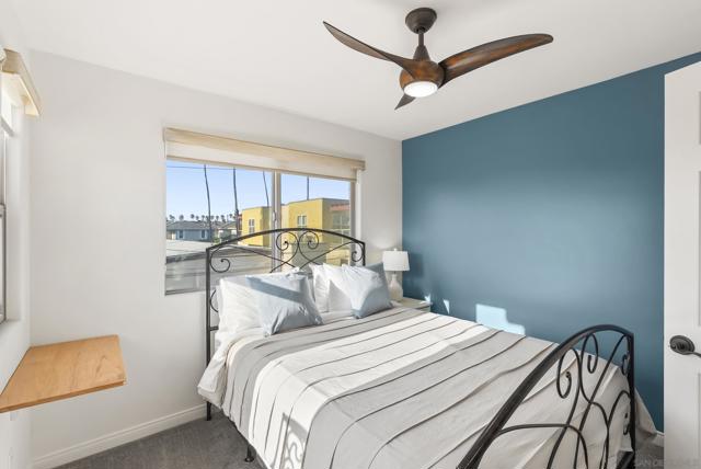 Windows open to shifting blue horizons and the coastal soundscape.