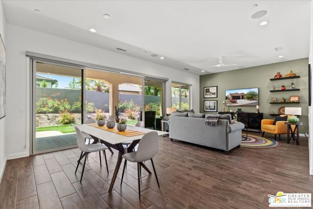 Open concept living/dining area