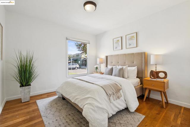 Bedroom featuring wood finished floors