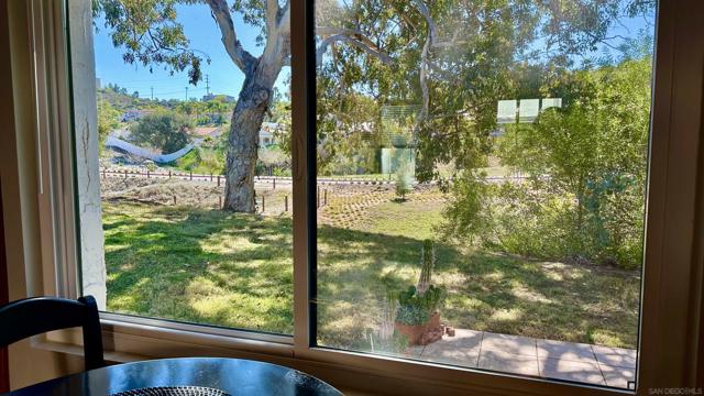 View from kitchen and breakfast area