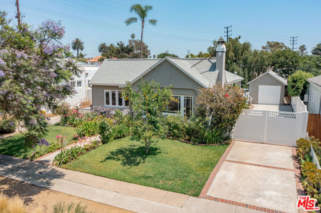 1120 Victoria Avenue Venice, California Charming 3 Bedroom, 2 Bathroom home on a quiet tree-lined street in Venice 1 block east of Lincoln Blvd and 1 block north of Venice Blvd. This light and bright single level home features an open floor plan including updated chefs kitchen with an oversized island and Sub-Zero refrigerator. The kitchen opens to a private deck that leads to the backyard. The large primary bedroom suite has a walk-in closet, an updated bathroom and also opens to the rear deck. The living room / dining area has hardwood floors, a decorative fireplace and is open to the kitchen. There is a detached bonus room with a bathroom behind the garage (not permitted). Filled with charm and close to the ocean & hip and trendy shops & restaurants on Lincoln Blvd, Abbot Kinney and in Marina del Rey.