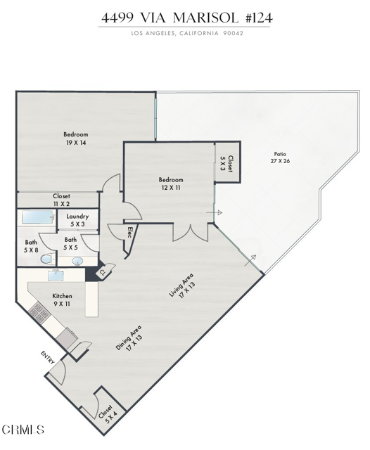 Detail Gallery Image 49 of 49 For 4499 via Marisol #124, Los Angeles,  CA 90042 - 2 Beds | 1 Baths