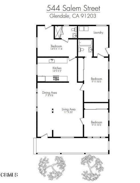Detail Gallery Image 21 of 23 For 544 Salem St #FRONT H,  Glendale,  CA 91203 - 2 Beds | 2 Baths