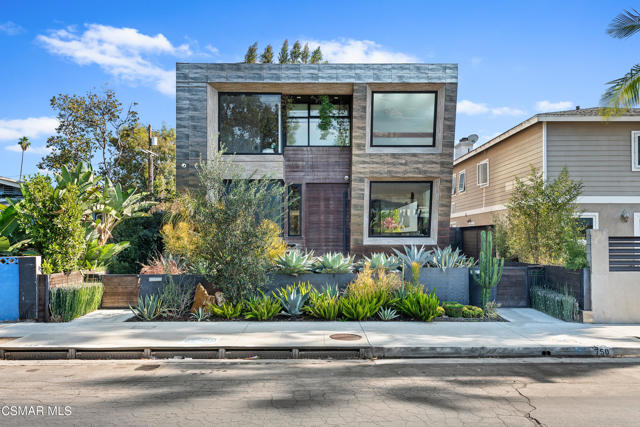 750 California Avenue Venice, California There is nothing like this out there. Stunning, modern architectural masterpiece designed by Alon Zakoot. Every aspect of the home has been meticulously thought out to provide contemporary elegance amidst a visually striking floor plan. High ceilings with perimeter roof and floor lighting, hard wood floors, pocket sliding glass doors and a long custom pool make the first level an entertainers paradise. The kitchen with its tri level island, European cabinetry and Thermador appliances is perfect for the inner chef in you. A striking floating staircase leads to the master with its own fireplace, corner pocket windows and walk-through closet with floor-to-ceiling cabinetry. The spa like retreat of the master bath includes six skylights, art deco wall coverings, and a rainforest shower. Relax at the end your day by watching the sun go down over Venice from your private sky deck. Furniture is also for sale. Walking distance to the beach, Venice canals and Abbott Kinney with its chic shops, great restaurants and art galleries.
