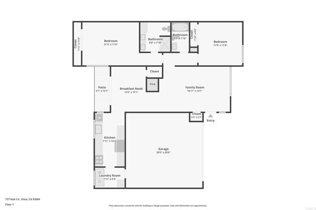 Detail Gallery Image 36 of 36 For 737 Nob Cir, Vista,  CA 92084 - 2 Beds | 2 Baths