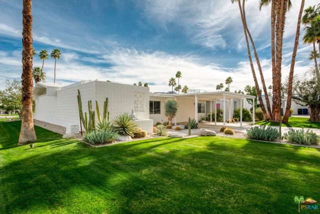2350 S Sierra Madre Palm Springs, California Idyllic Pied-a-Terre in coveted Canyon View Estates! This Mid-Century marvel designed by noted architects Palmer and Krisel AIA, has been renovated to the highest level boasting a sleek modern aesthetic that compliments the Condo's open spaces, clean lines and Mid-Century bones. This spectacular renovation includes a stunning kitchen, complete with Meile appliances, quartz countertops, sleek cabinetry and a surprise third bathroom. Master and Guest Baths are so detailed they feel like a resort spa! The end unit location is superb showing off the homes Mid-Century charm, with clerestory windows and vivid shadow block wall details. The patio is spacious and oversized, with mountain views and includes a modern gas fireplace! This prime S. Palm Springs location affords easy access to hiking, biking and close proximity to all of Palm Springs fine dining and shopping. The Condo comes furnished so all you need to do is unpack and enjoy the resort life in Canyon View Estates!