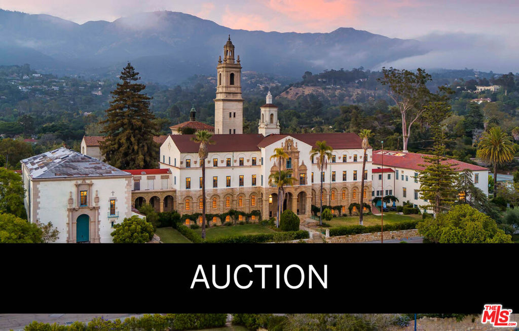 AUCTION: Bid 1226 June | Listed for $50M | No Reserve | Starting Bids Expected Up To $25M | Showings by AppointmentThis one-of-a-kind, multi-structure estate is one of the most breathtaking trophy properties in all of Southern California. A City of Santa Barbara designated historic landmark, 2300 Garden Street was a part of the original iconic Santa Barbara Mission lands and once served as a theological college and as various private schools dating back to the early 1900's. The entire site features six institutionally sized building structures, multipurpose sports field, tennis/basketball courts, gardens, additional portable's, several parking lots and 360-degree stunning Pacific Ocean and Santa Ynez Mountain views. Zoned RE-15 with approved educational use, the entire 11.37 acre site has numerous potential uses; imagine a Spanish-Colonial boutique hotel, a spiritual or holistic wellness center, assisted living facility, the family compound of your dreams, or continuing its storied history as a top-tier educational facility (*New/different use is subject to all local/State/required approvals.*). Residential and potential commercial opportunities abound. Structures on the property include the Grand Main building, Gymnasium, Chapel and Bell Tower, Arts and Sciences Building, Workshop, and Library/Dining Hallsome ready for immediate use and others primed for reimagination. The Spanish-style architecture and original fixtures like exterior sandstone walls, stained glass, wooden doors, and sculptures add to the original historic character to the buildings. The estate site sits in the heart of Santa Barbara's Upper East residential neighborhood, just next door to the Old Santa Barbara Mission. With its coveted location, amenities, and rich history, this property is the perfect purchase for a savvy investor. Property and opportunity details provided by seller or others; Buyer to verify information and any/all potential or alternative uses and conduct their own due diligence regarding a possible need for any Conditional Use Permits (CUP). (*Subject to all local/State/required approvals*)