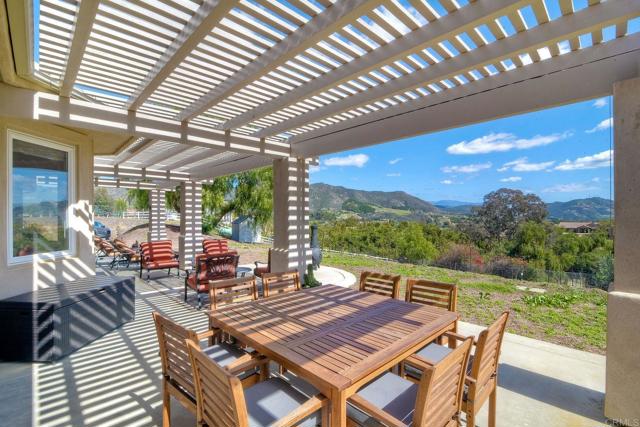 Looking Eastward under the Pergola in the Afternoon Shade