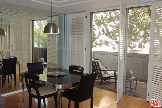 Dining area with outdoor exposure