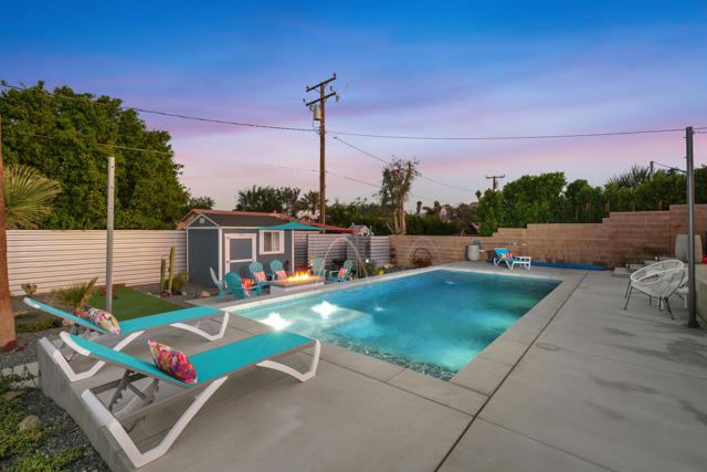 View of Pool & Storage Shed