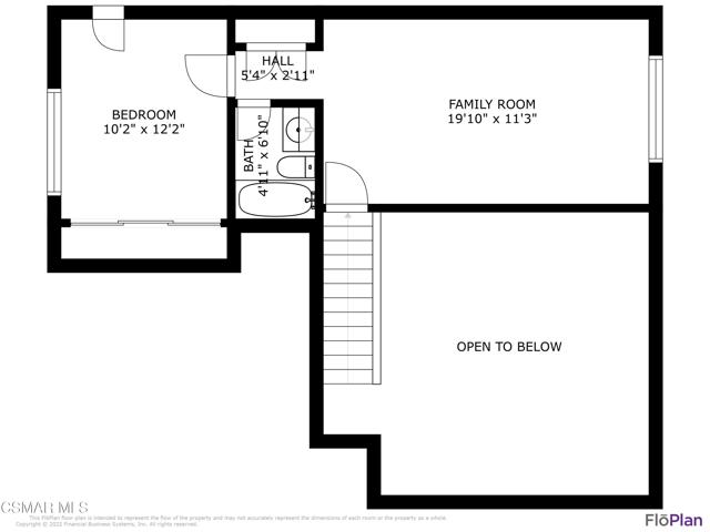 Upstairs floorplan